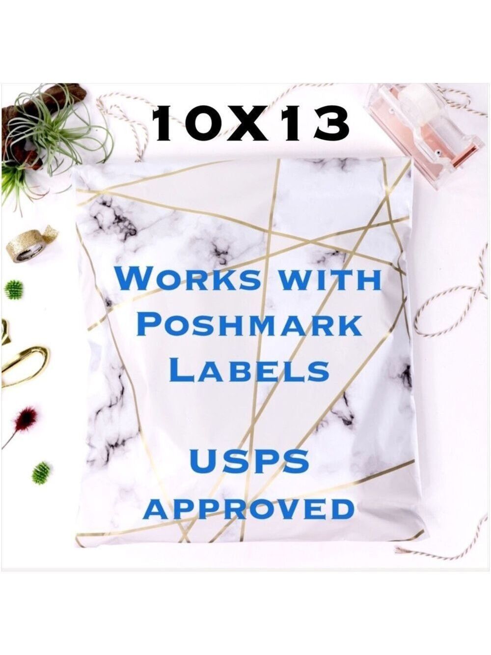 50 10X13 Poly Mailers Marble PRICE IS FIRM - Picture 7 of 8